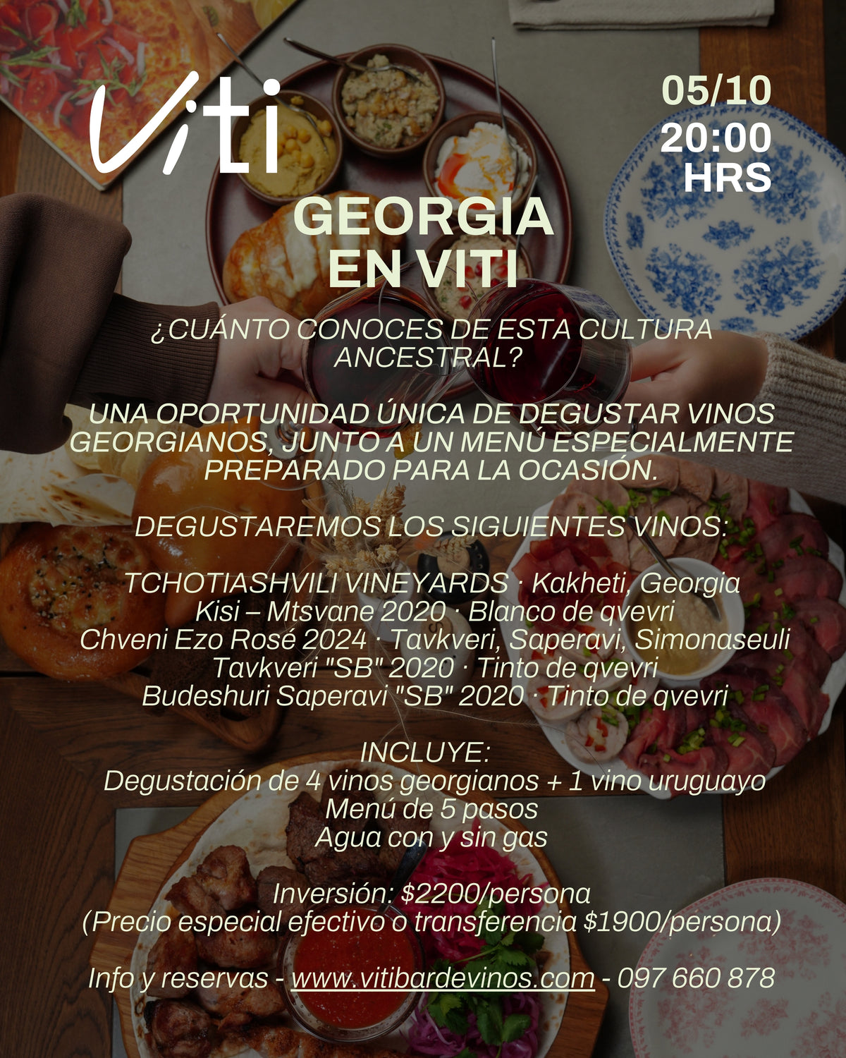 Georgia en Viti - Cena y Degustación